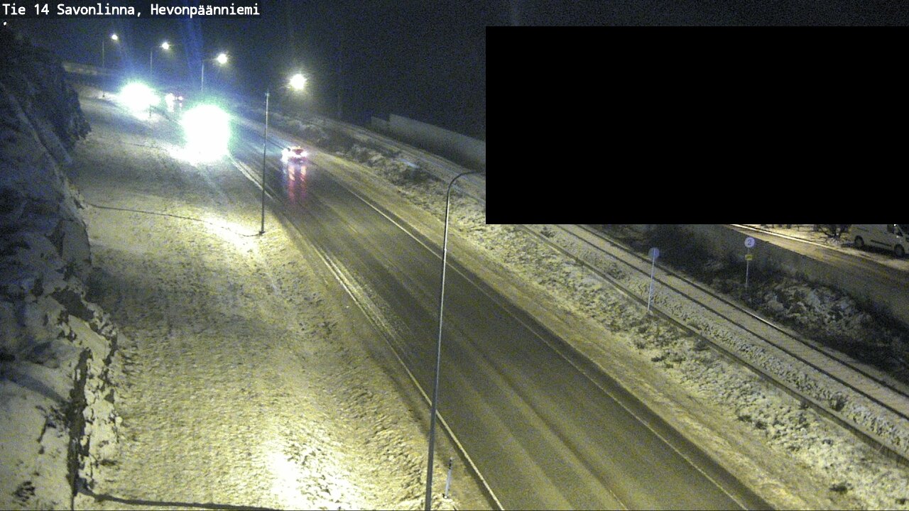Weather Camera Image Road 14 Savonlinna, Hevonpäänniem, Savonlinna, Etelä-Savo