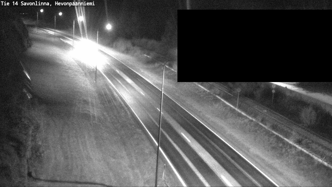 Weather Camera Image Road 14 Savonlinna, Hevonpäänniem, Savonlinna, Etelä-Savo
