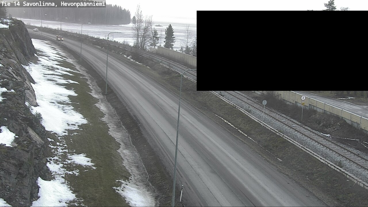 Weather Camera Image Väg 14 Nyslott, Hevonpäänniemi, Savonlinna, Etelä-Savo