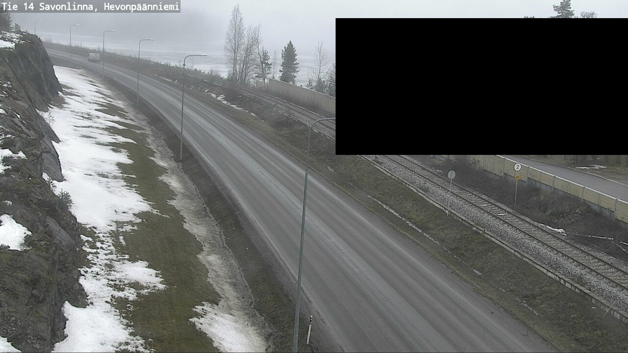 Weather Camera Image Road 14 Savonlinna, Hevonpäänniem, Savonlinna, Etelä-Savo