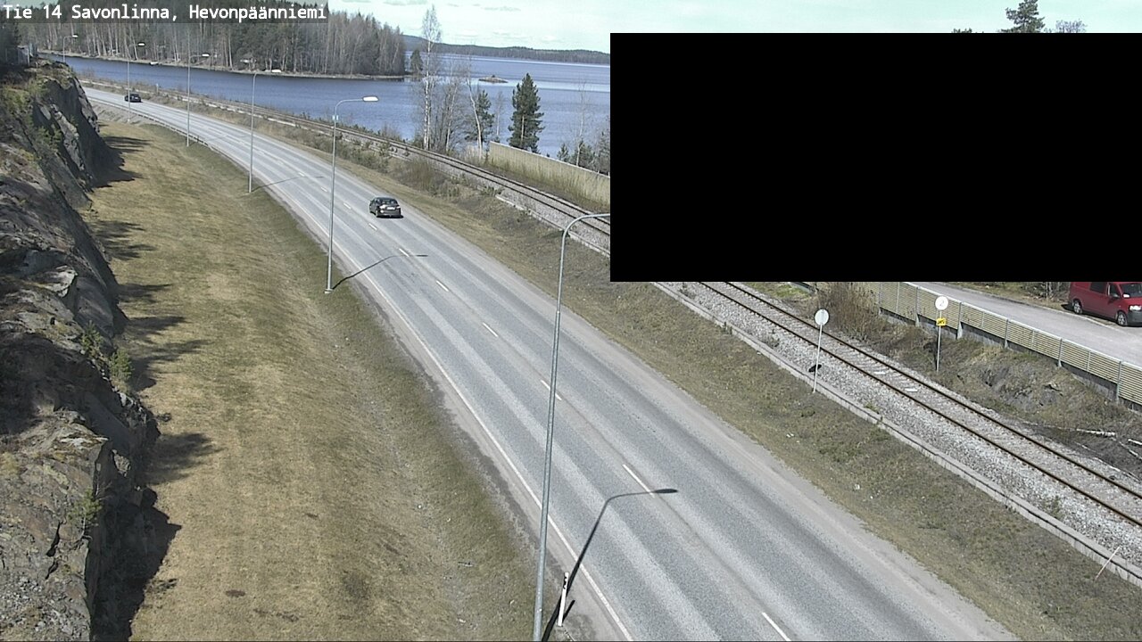 Weather Camera Image Väg 14 Nyslott, Hevonpäänniemi, Savonlinna, Etelä-Savo