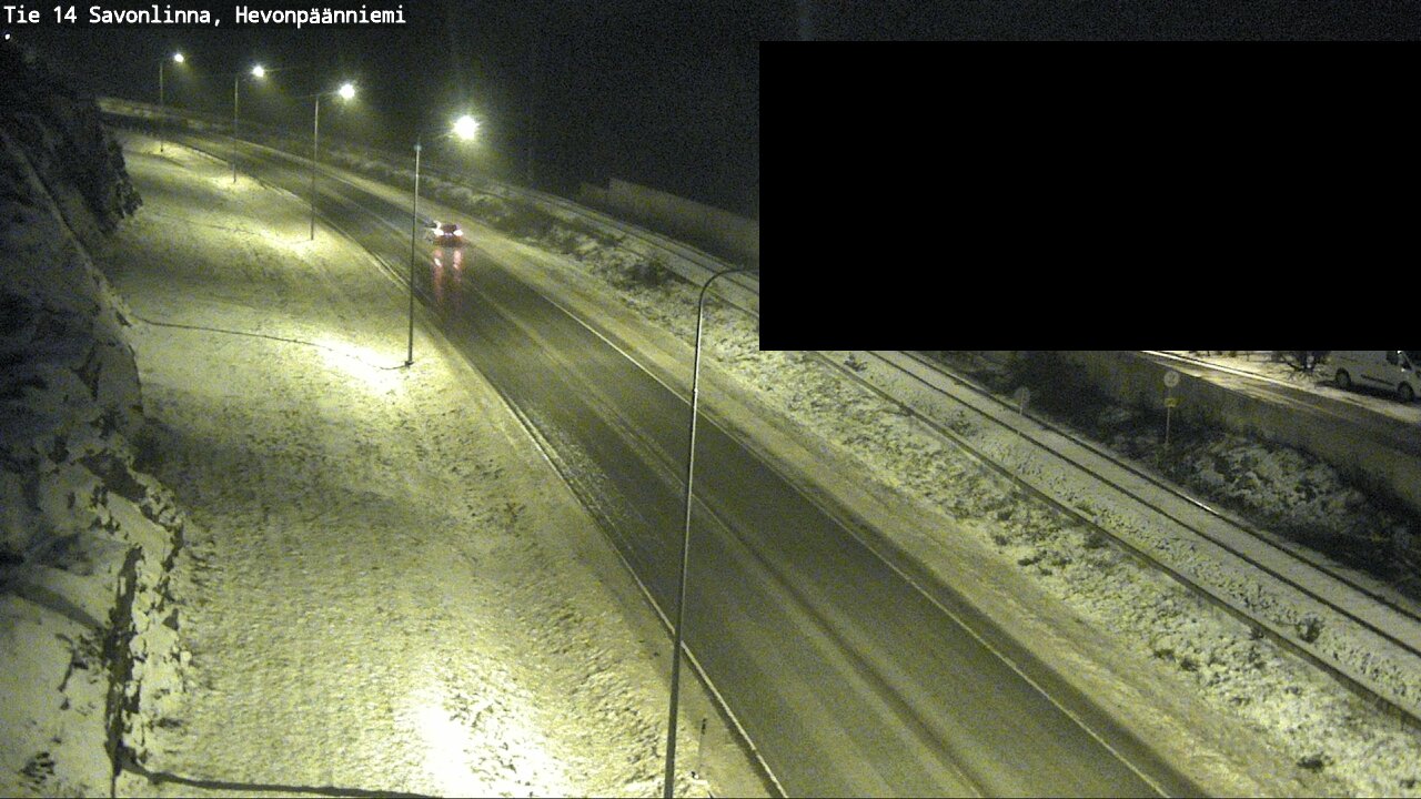 Weather Camera Image Road 14 Savonlinna, Hevonpäänniem, Savonlinna, Etelä-Savo