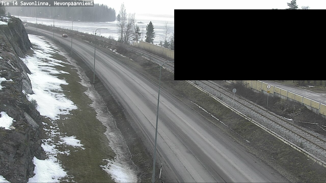 Weather Camera Image Väg 14 Nyslott, Hevonpäänniemi, Savonlinna, Etelä-Savo