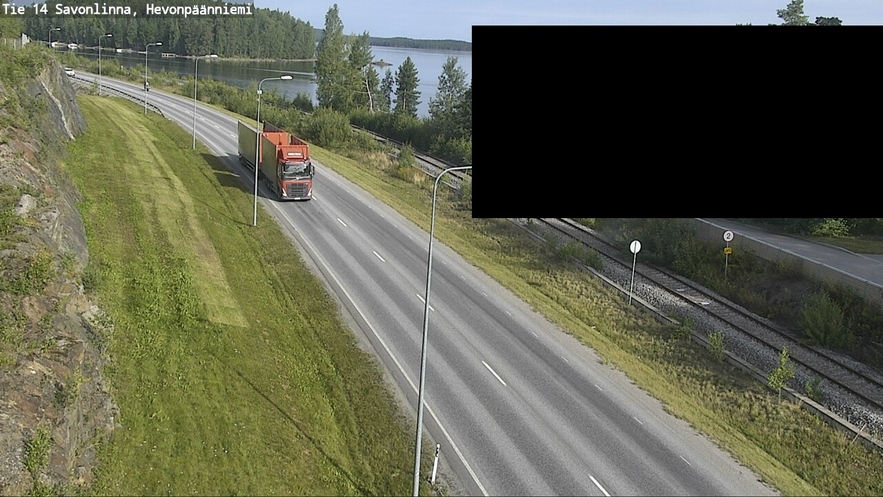 Weather Camera Image Road 14 Savonlinna, Hevonpäänniem, Savonlinna, Etelä-Savo