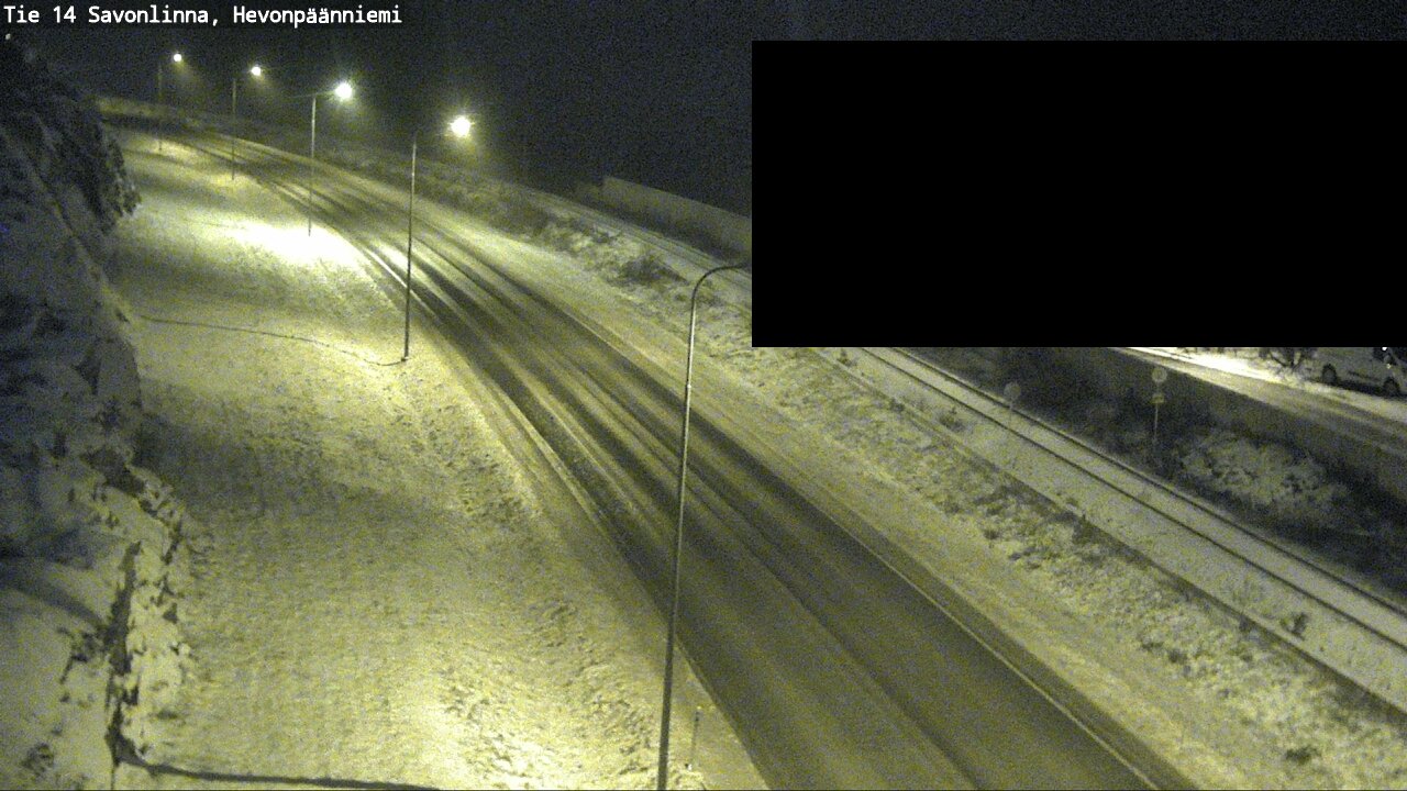 Weather Camera Image Road 14 Savonlinna, Hevonpäänniem, Savonlinna, Etelä-Savo