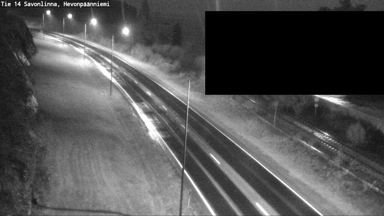 Weather Camera Image Road 14 Savonlinna, Hevonpäänniem, Savonlinna, Etelä-Savo