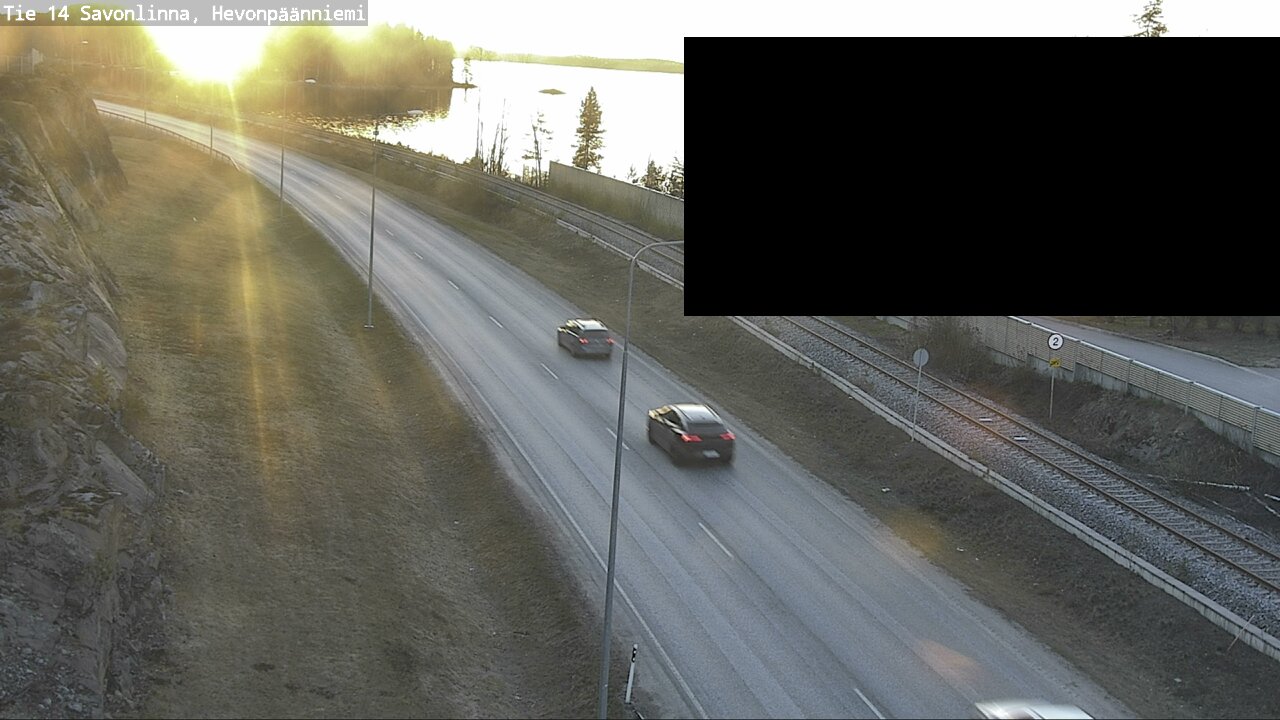 Weather Camera Image Väg 14 Nyslott, Hevonpäänniemi, Savonlinna, Etelä-Savo