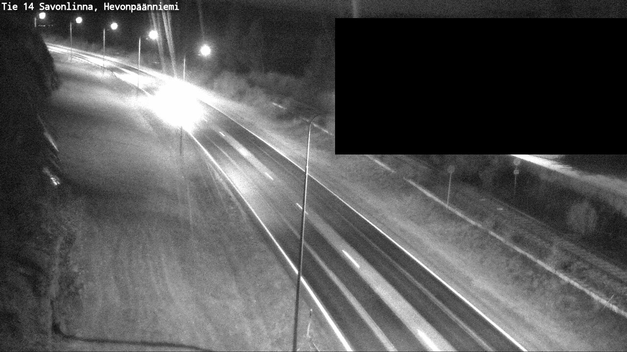 Weather Camera Image Road 14 Savonlinna, Hevonpäänniem, Savonlinna, Etelä-Savo