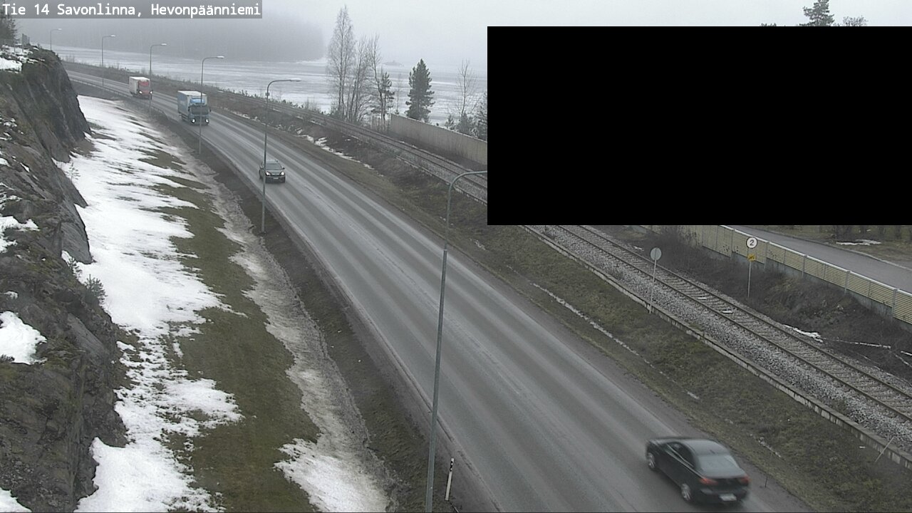 Weather Camera Image Road 14 Savonlinna, Hevonpäänniem, Savonlinna, Etelä-Savo