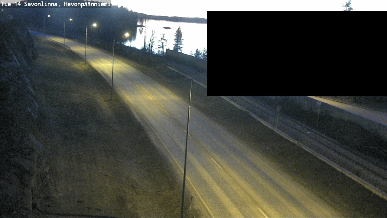 Weather Camera Image Väg 14 Nyslott, Hevonpäänniemi, Savonlinna, Etelä-Savo