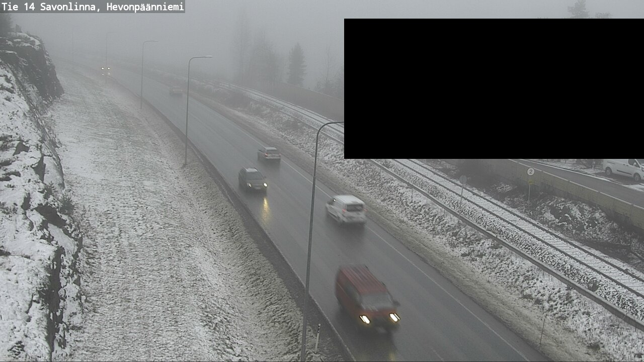 Weather Camera Image Road 14 Savonlinna, Hevonpäänniem, Savonlinna, Etelä-Savo