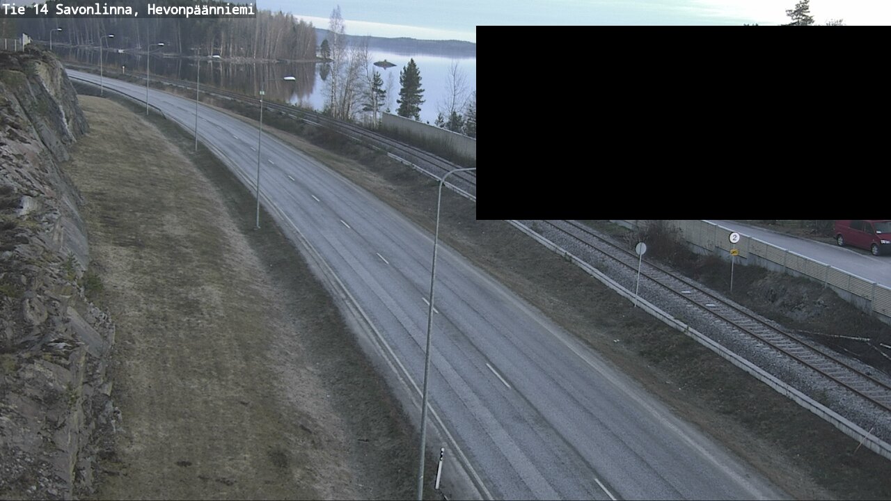 Weather Camera Image Väg 14 Nyslott, Hevonpäänniemi, Savonlinna, Etelä-Savo