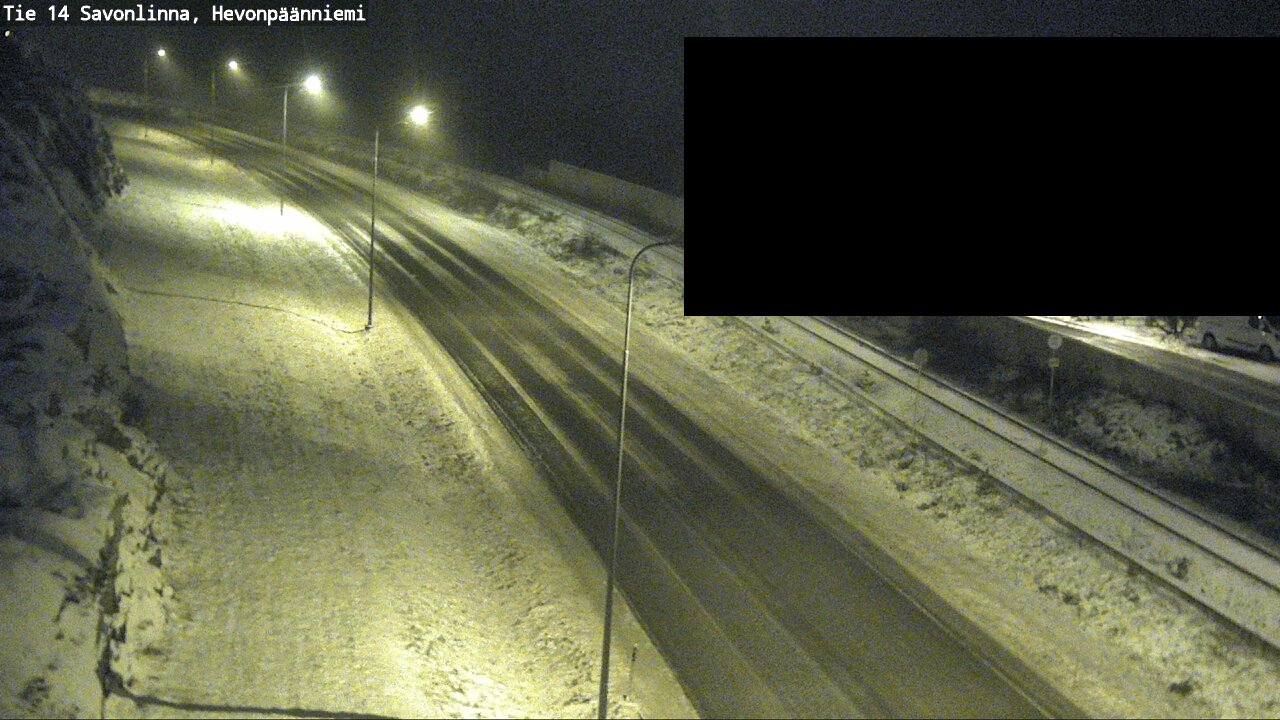 Weather Camera Image Road 14 Savonlinna, Hevonpäänniem, Savonlinna, Etelä-Savo