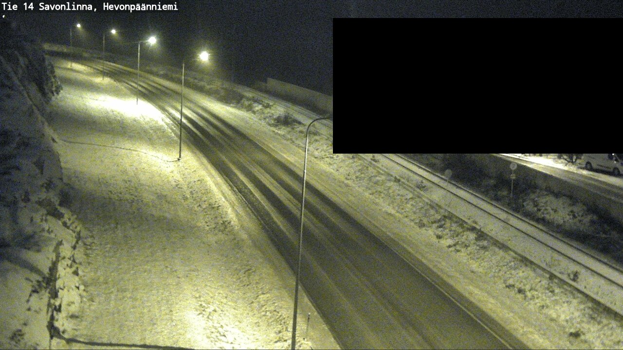 Weather Camera Image Road 14 Savonlinna, Hevonpäänniem, Savonlinna, Etelä-Savo