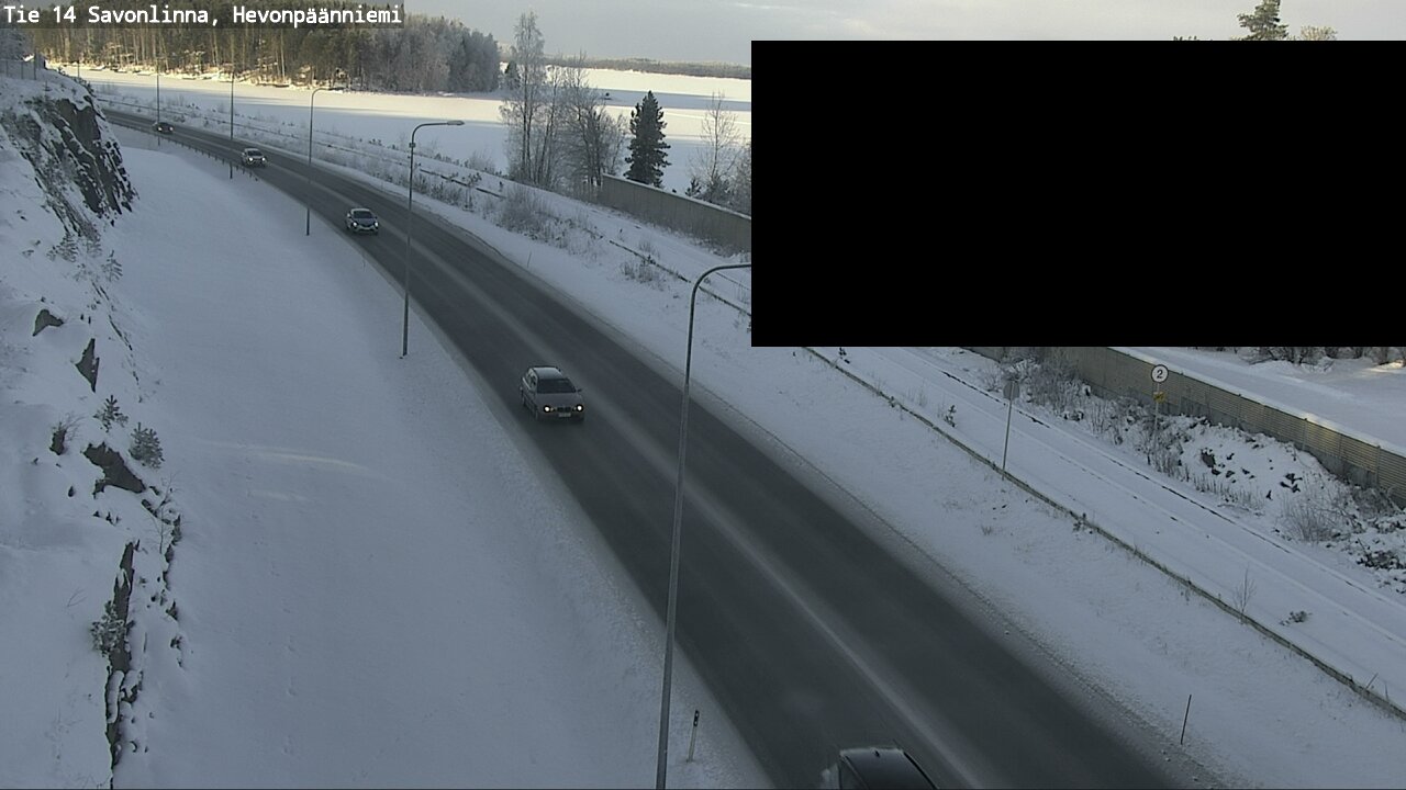 Weather Camera Image Väg 14 Nyslott, Hevonpäänniemi, Savonlinna, Etelä-Savo