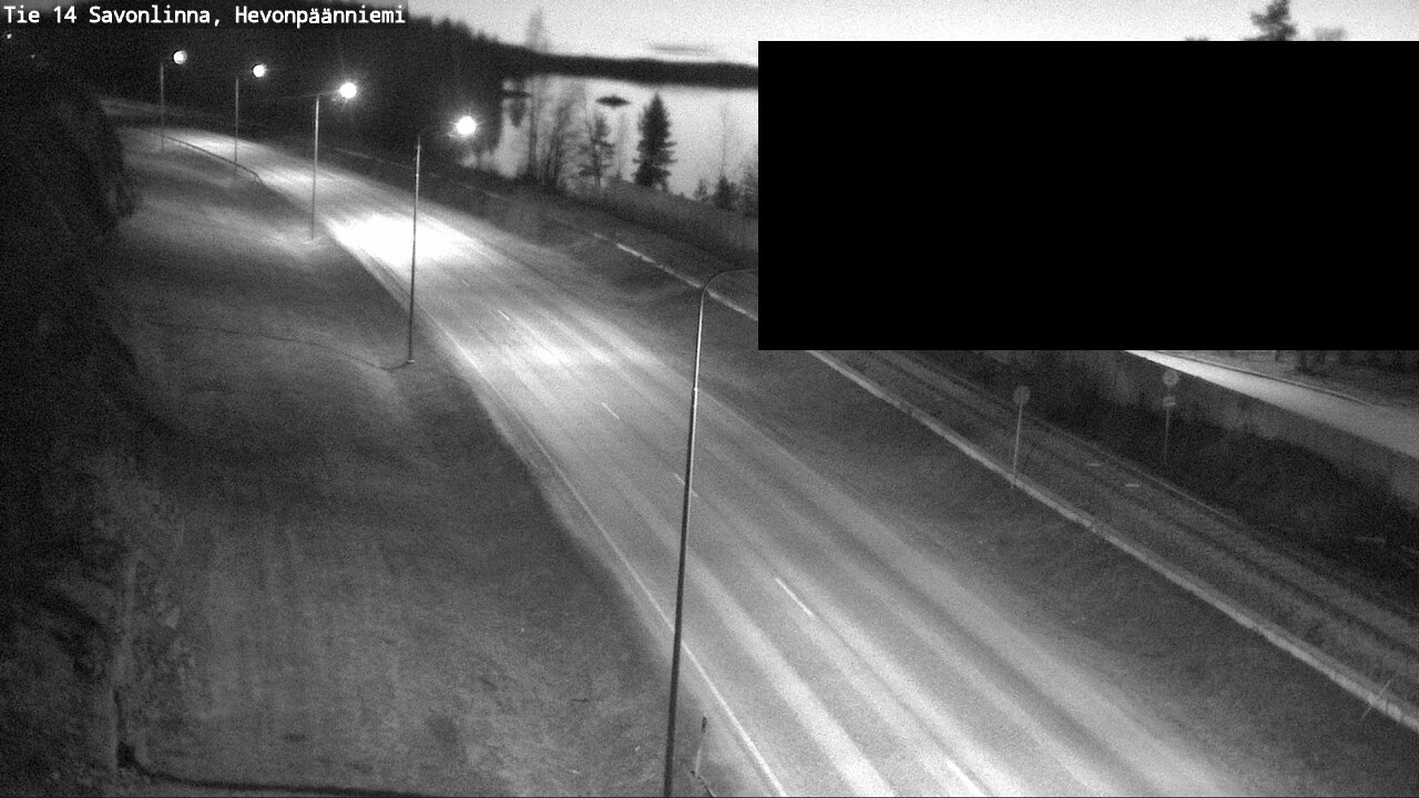 Weather Camera Image Väg 14 Nyslott, Hevonpäänniemi, Savonlinna, Etelä-Savo