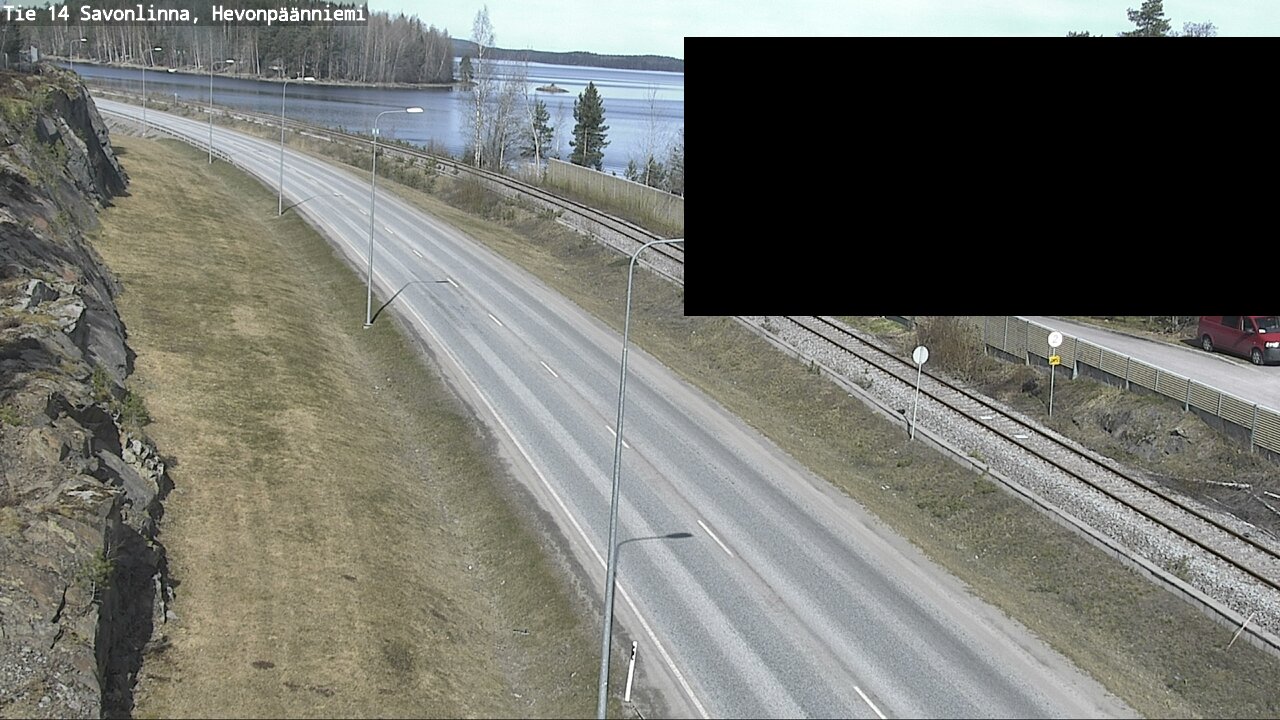 Weather Camera Image Väg 14 Nyslott, Hevonpäänniemi, Savonlinna, Etelä-Savo