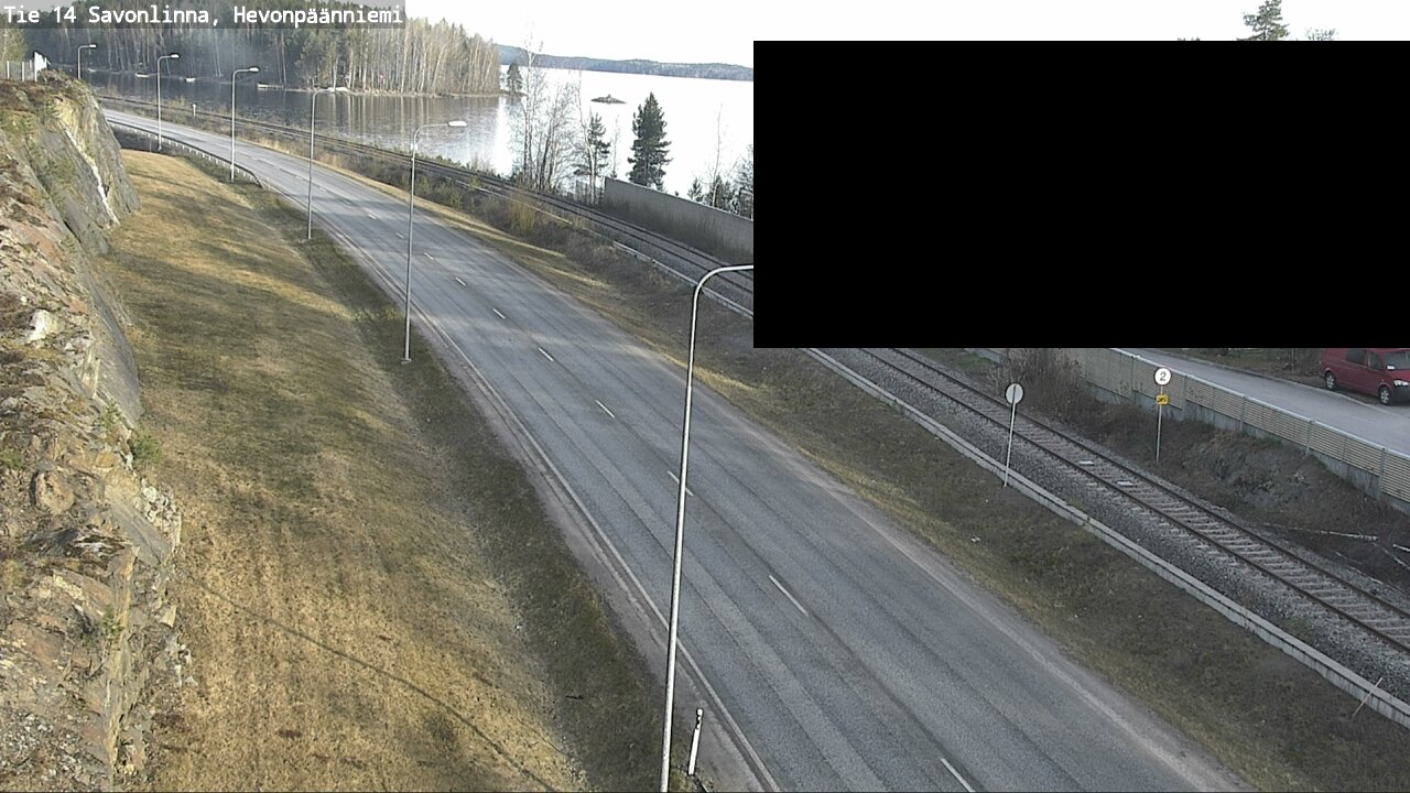 Weather Camera Image Väg 14 Nyslott, Hevonpäänniemi, Savonlinna, Etelä-Savo