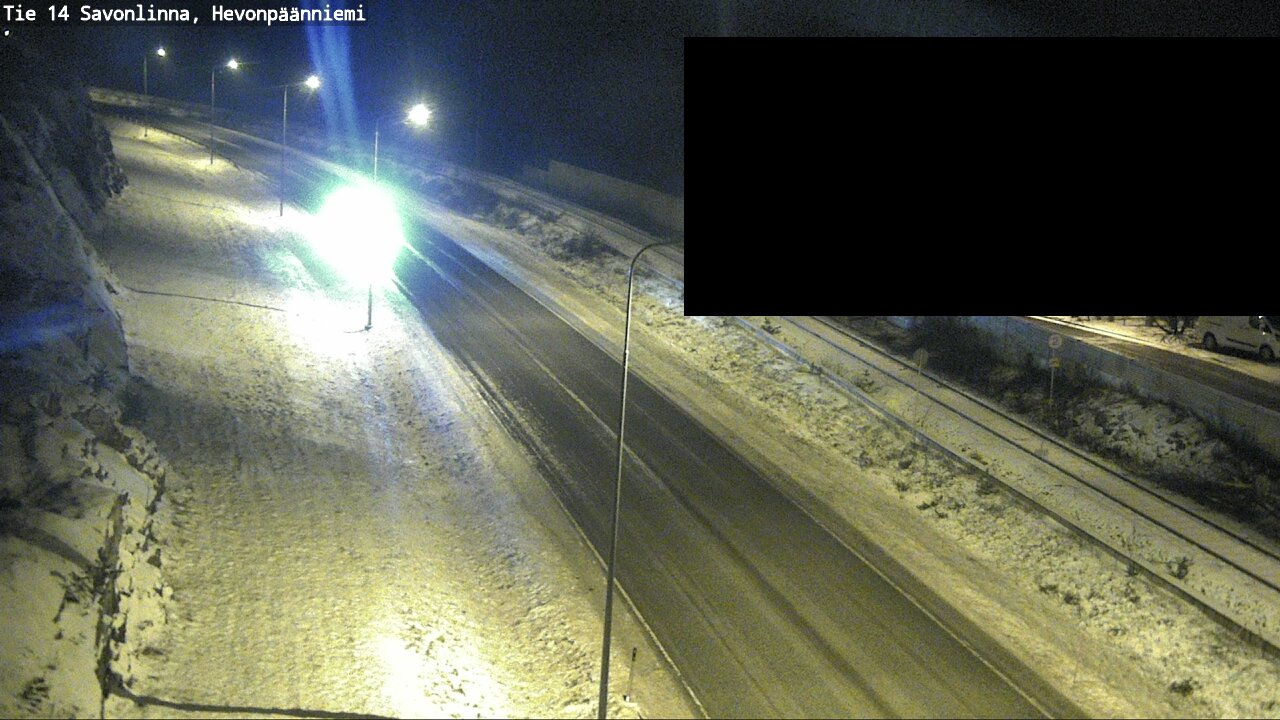 Weather Camera Image Road 14 Savonlinna, Hevonpäänniem, Savonlinna, Etelä-Savo