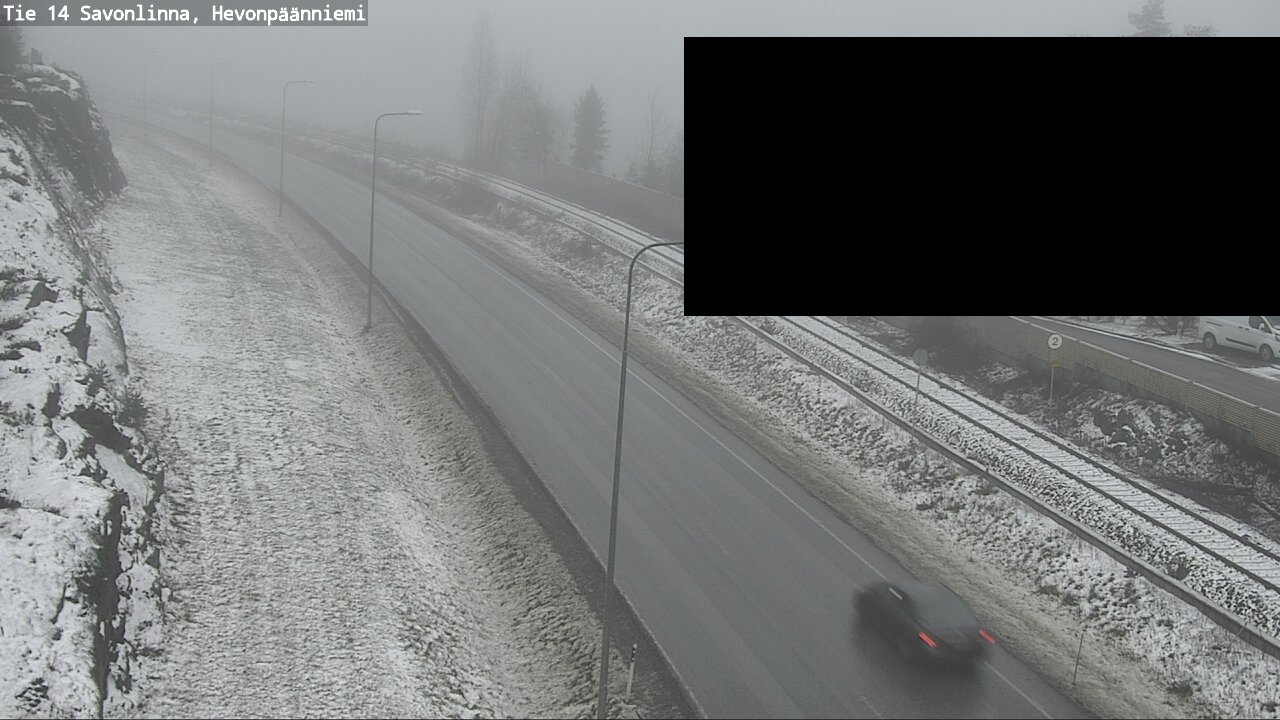 Weather Camera Image Road 14 Savonlinna, Hevonpäänniem, Savonlinna, Etelä-Savo