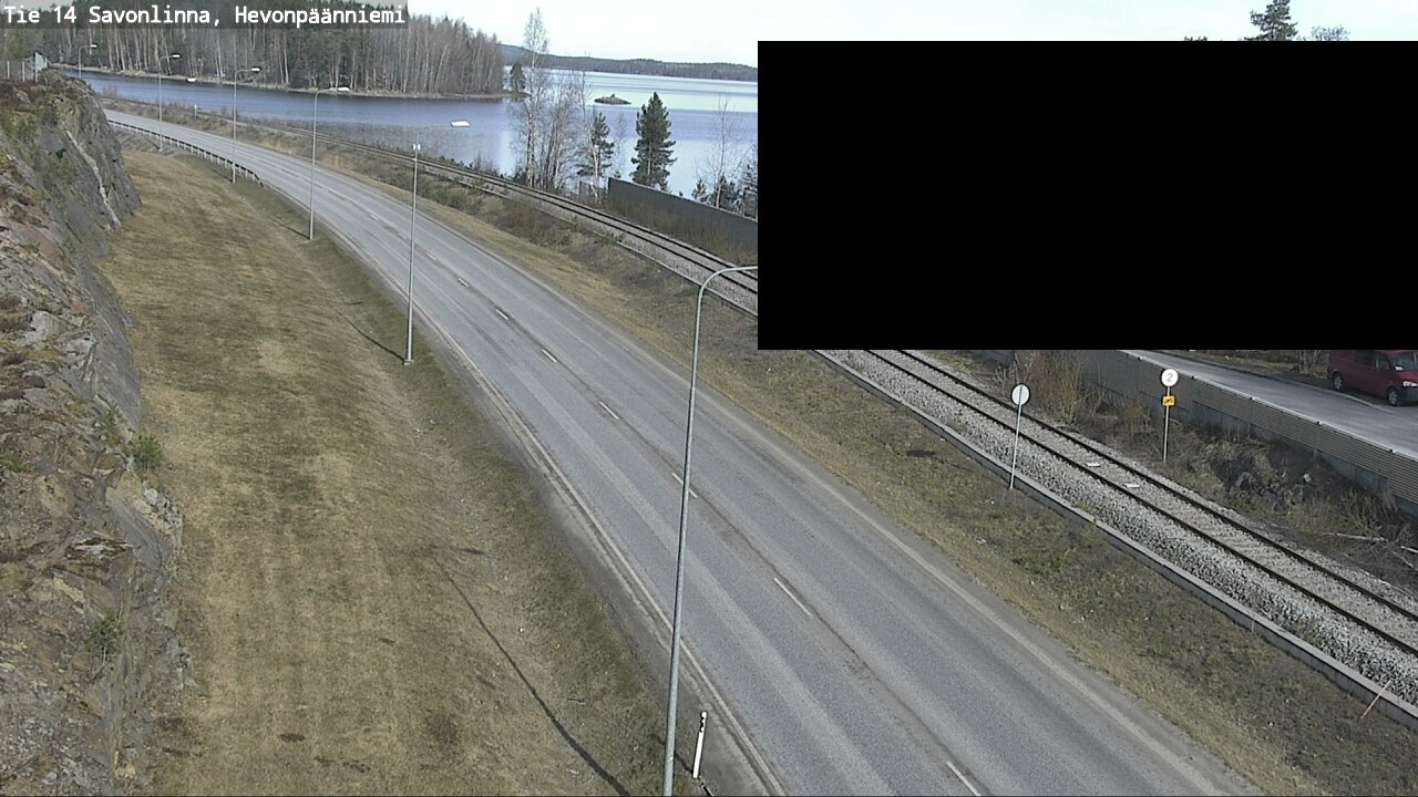 Weather Camera Image Väg 14 Nyslott, Hevonpäänniemi, Savonlinna, Etelä-Savo