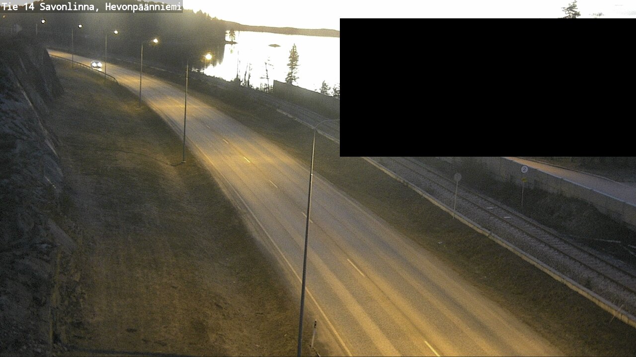 Weather Camera Image Väg 14 Nyslott, Hevonpäänniemi, Savonlinna, Etelä-Savo