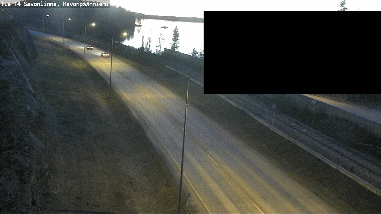 Weather Camera Image Väg 14 Nyslott, Hevonpäänniemi, Savonlinna, Etelä-Savo