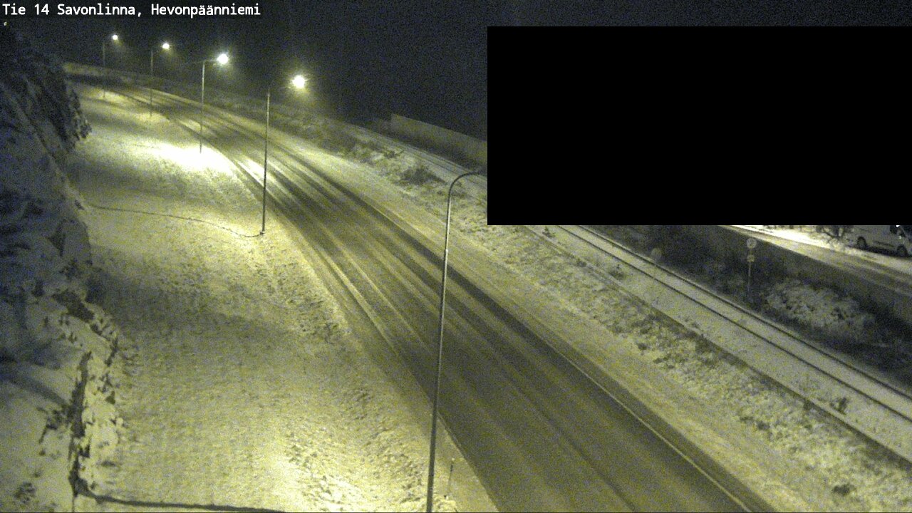 Weather Camera Image Road 14 Savonlinna, Hevonpäänniem, Savonlinna, Etelä-Savo