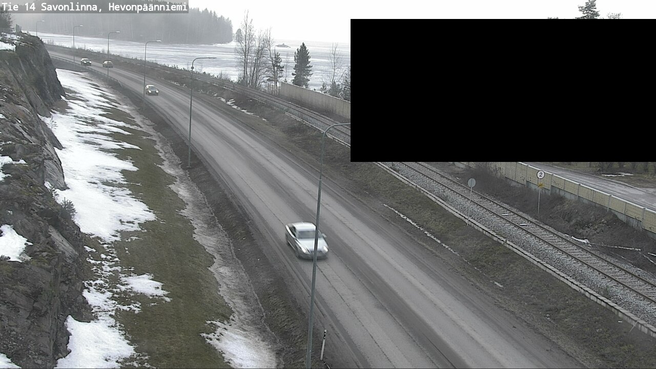 Weather Camera Image Väg 14 Nyslott, Hevonpäänniemi, Savonlinna, Etelä-Savo