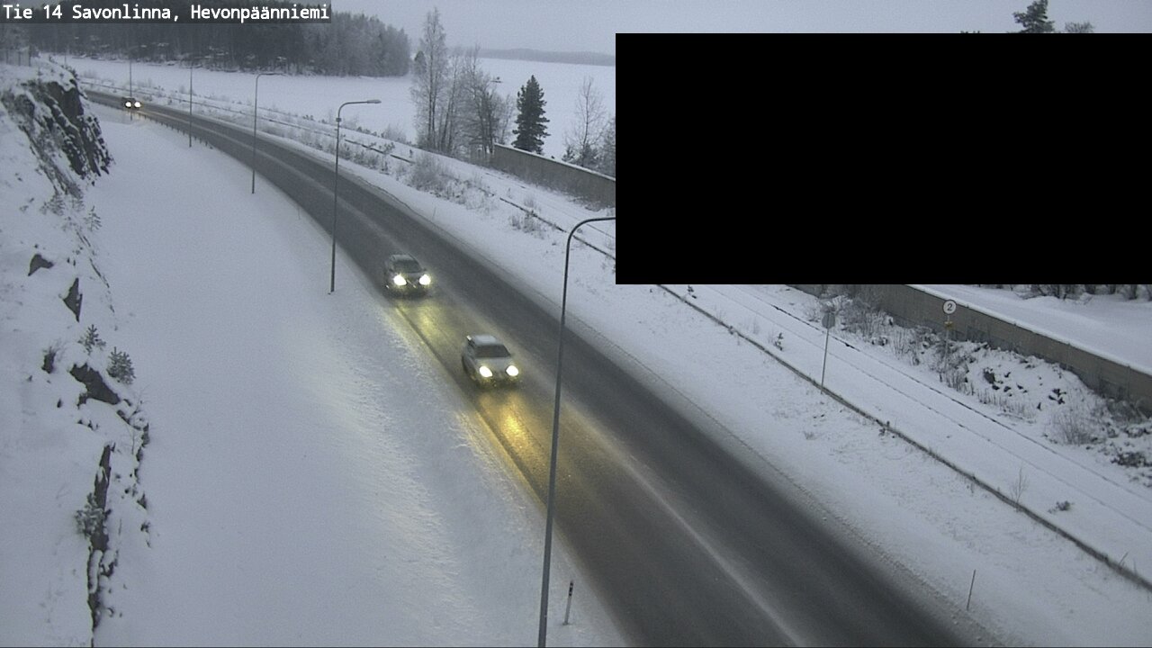 Weather Camera Image Road 14 Savonlinna, Hevonpäänniem, Savonlinna, Etelä-Savo