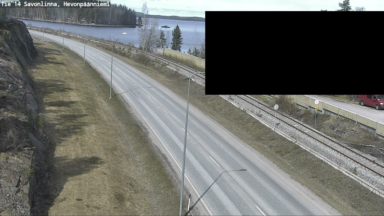 Weather Camera Image Väg 14 Nyslott, Hevonpäänniemi, Savonlinna, Etelä-Savo
