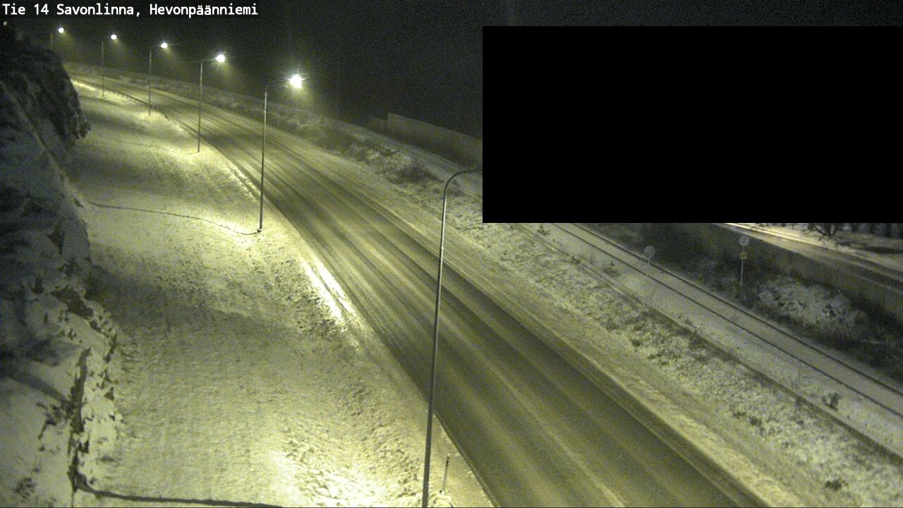 Weather Camera Image Road 14 Savonlinna, Hevonpäänniem, Savonlinna, Etelä-Savo