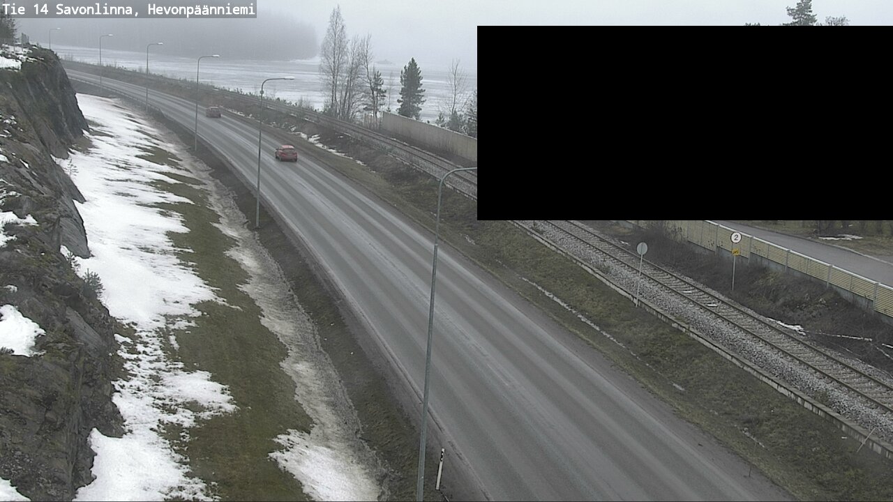Weather Camera Image Road 14 Savonlinna, Hevonpäänniem, Savonlinna, Etelä-Savo