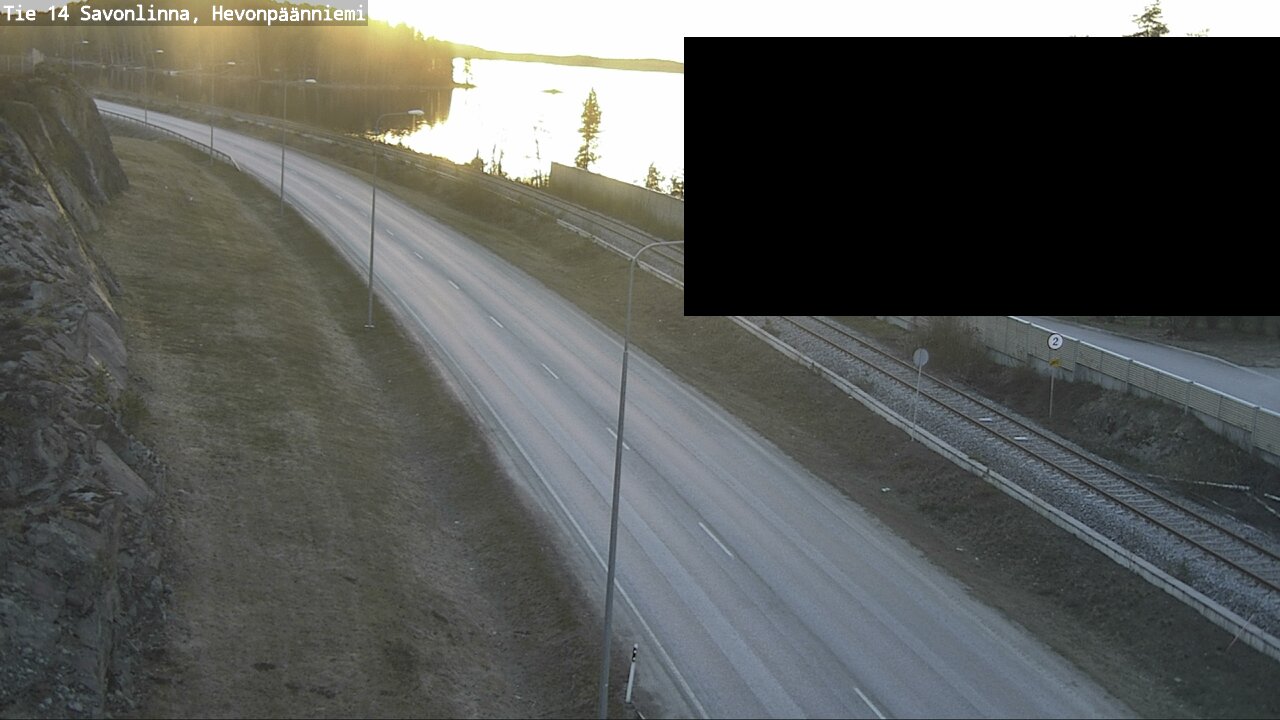 Weather Camera Image Väg 14 Nyslott, Hevonpäänniemi, Savonlinna, Etelä-Savo