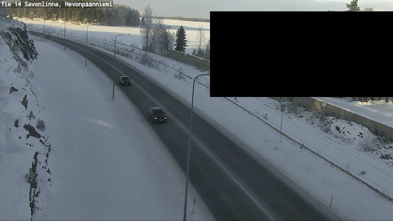 Weather Camera Image Väg 14 Nyslott, Hevonpäänniemi, Savonlinna, Etelä-Savo
