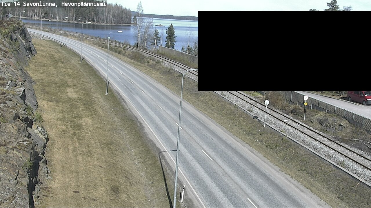 Weather Camera Image Väg 14 Nyslott, Hevonpäänniemi, Savonlinna, Etelä-Savo
