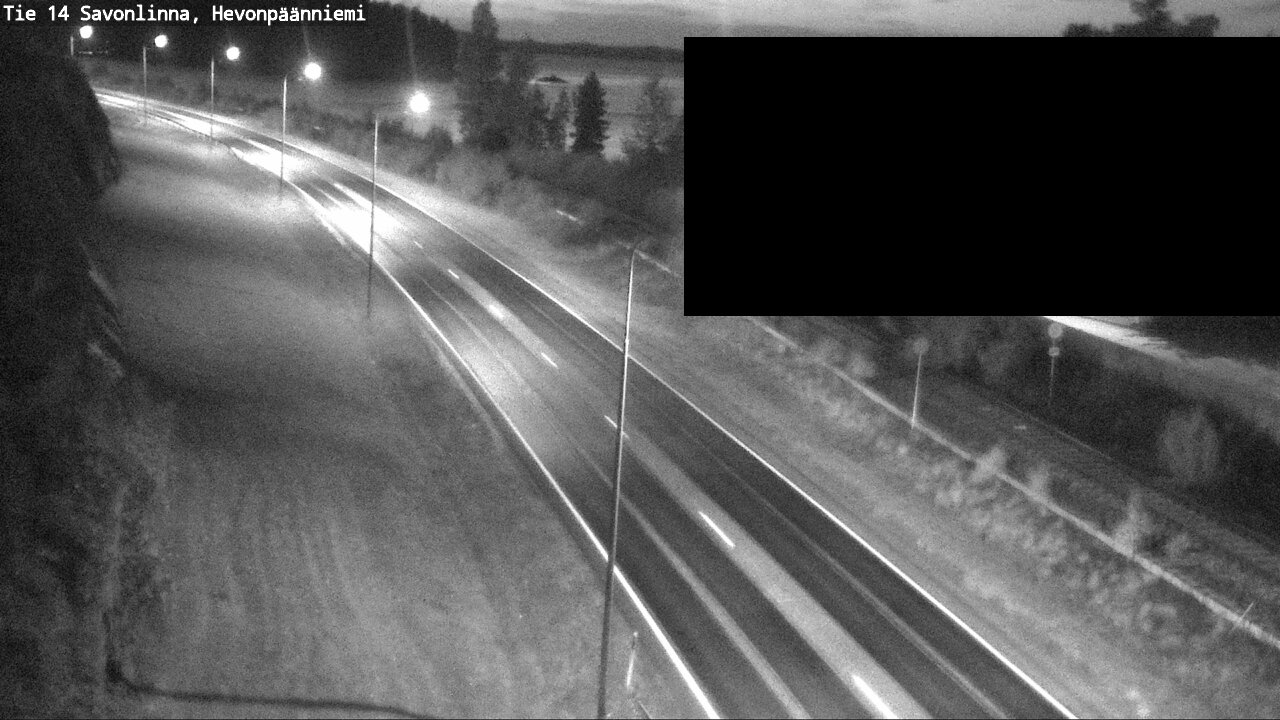 Weather Camera Image Road 14 Savonlinna, Hevonpäänniem, Savonlinna, Etelä-Savo