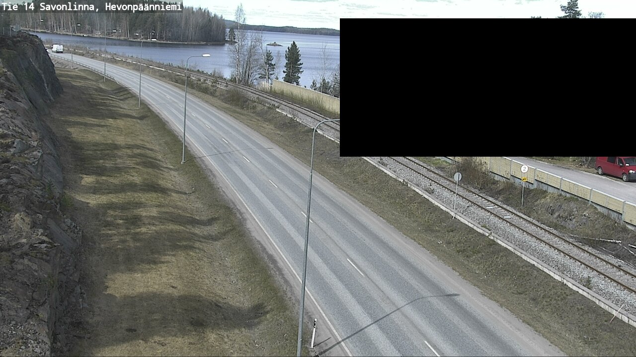 Weather Camera Image Väg 14 Nyslott, Hevonpäänniemi, Savonlinna, Etelä-Savo