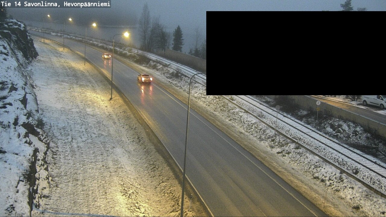 Weather Camera Image Road 14 Savonlinna, Hevonpäänniem, Savonlinna, Etelä-Savo