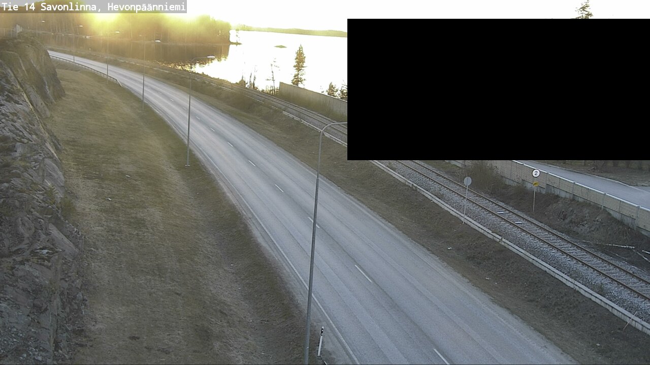 Weather Camera Image Väg 14 Nyslott, Hevonpäänniemi, Savonlinna, Etelä-Savo