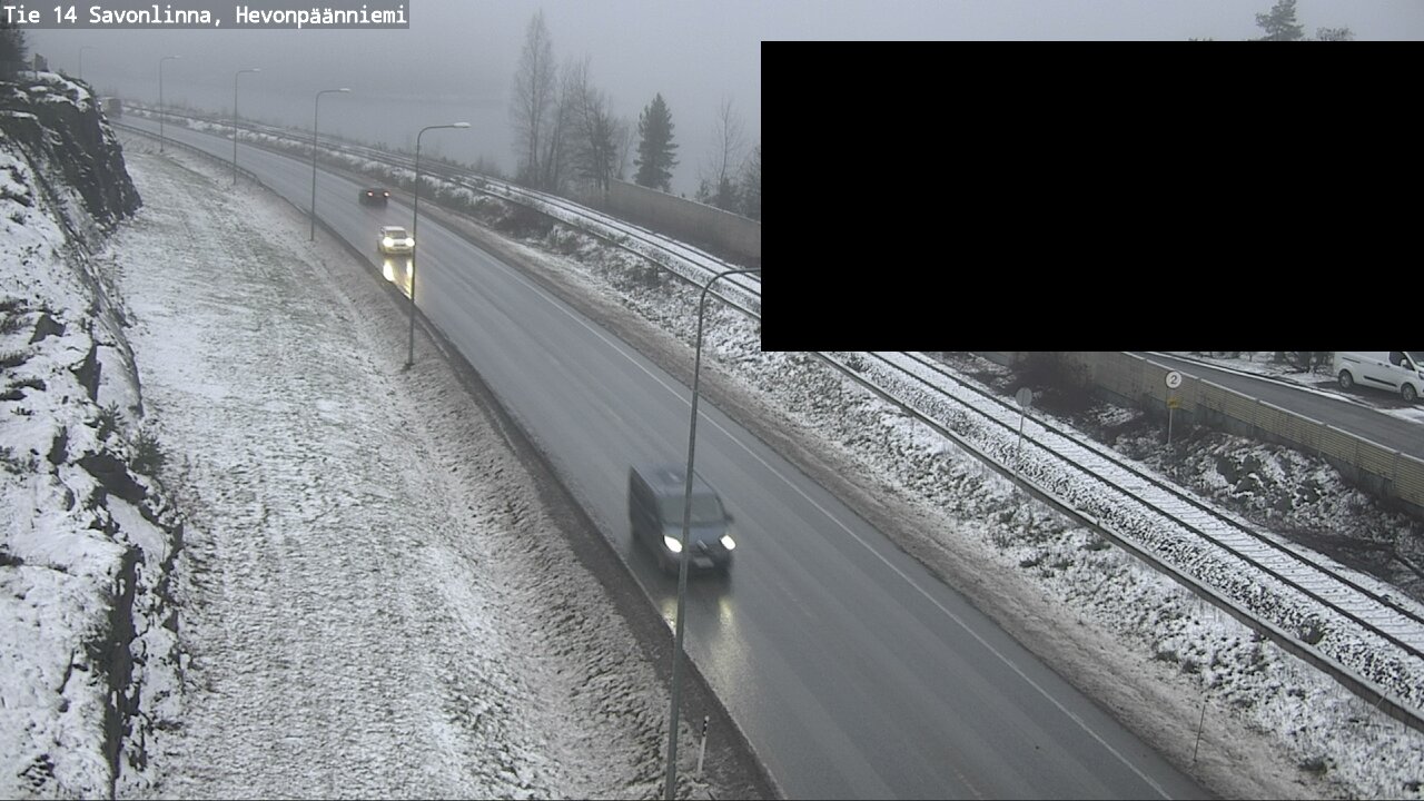 Weather Camera Image Road 14 Savonlinna, Hevonpäänniem, Savonlinna, Etelä-Savo