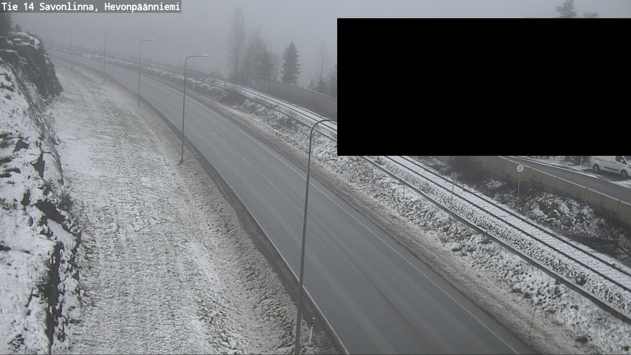 Weather Camera Image Road 14 Savonlinna, Hevonpäänniem, Savonlinna, Etelä-Savo