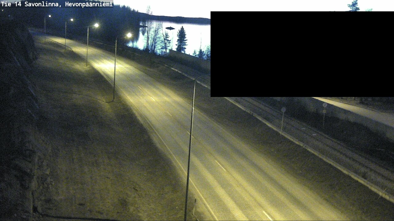 Weather Camera Image Väg 14 Nyslott, Hevonpäänniemi, Savonlinna, Etelä-Savo