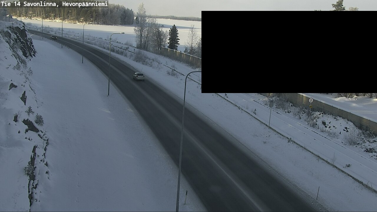 Weather Camera Image Väg 14 Nyslott, Hevonpäänniemi, Savonlinna, Etelä-Savo