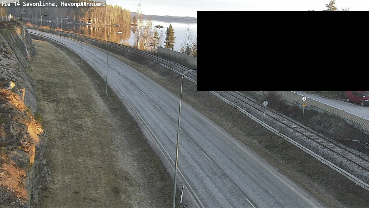 Weather Camera Image Väg 14 Nyslott, Hevonpäänniemi, Savonlinna, Etelä-Savo