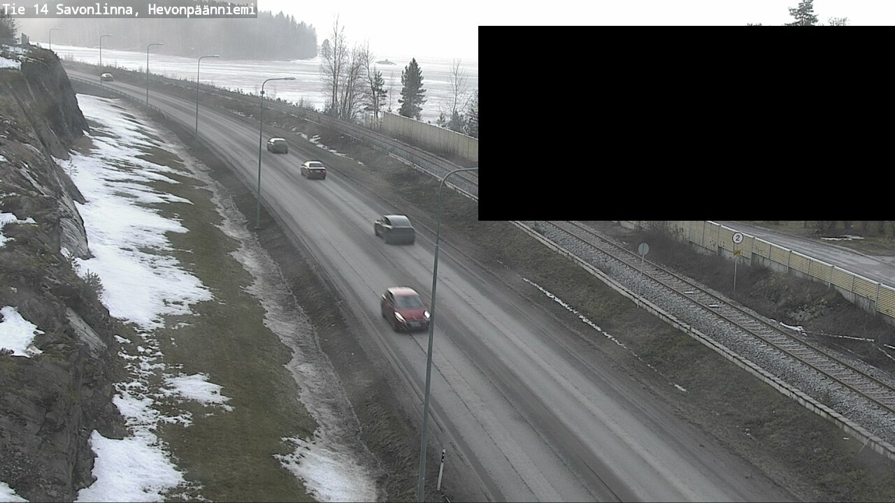 Weather Camera Image Väg 14 Nyslott, Hevonpäänniemi, Savonlinna, Etelä-Savo