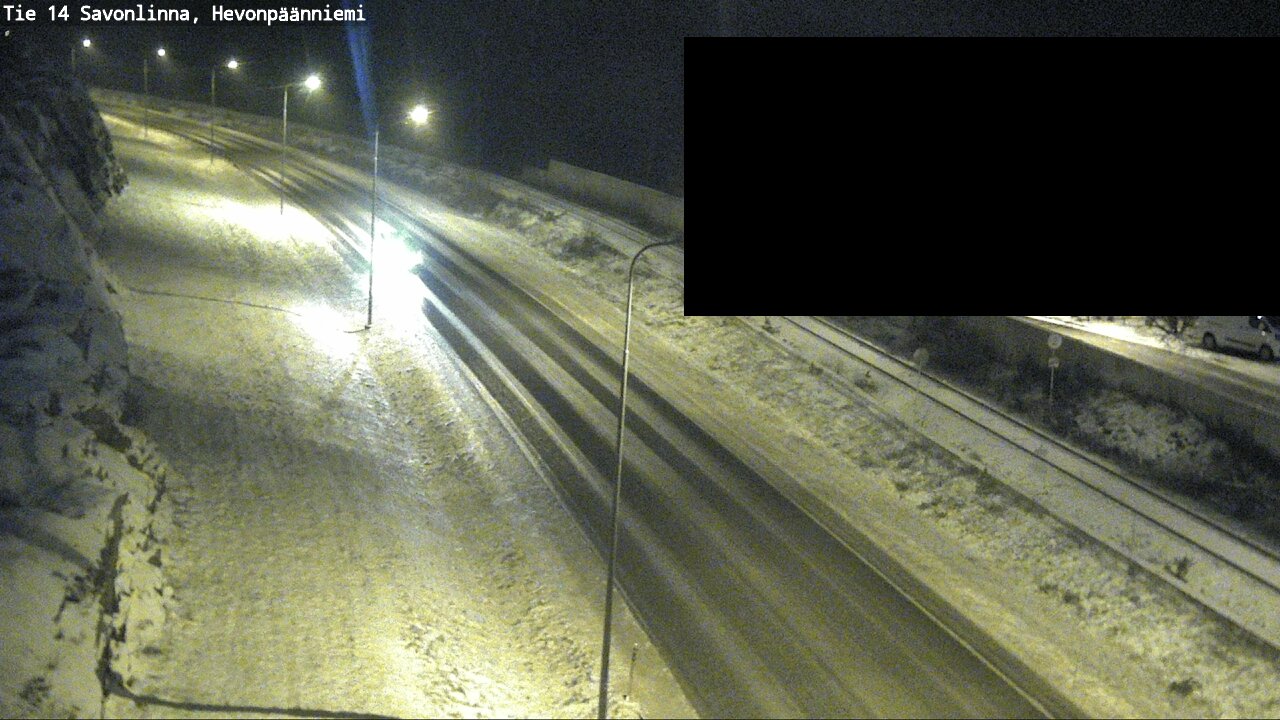 Weather Camera Image Road 14 Savonlinna, Hevonpäänniem, Savonlinna, Etelä-Savo
