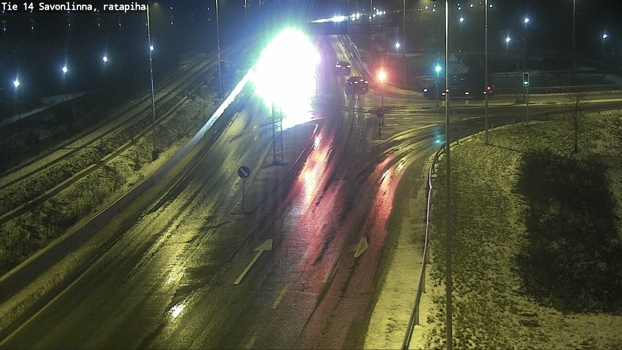 Weather Camera Image Väg 14 Nyslott, Ratapiha, Savonlinna, Etelä-Savo