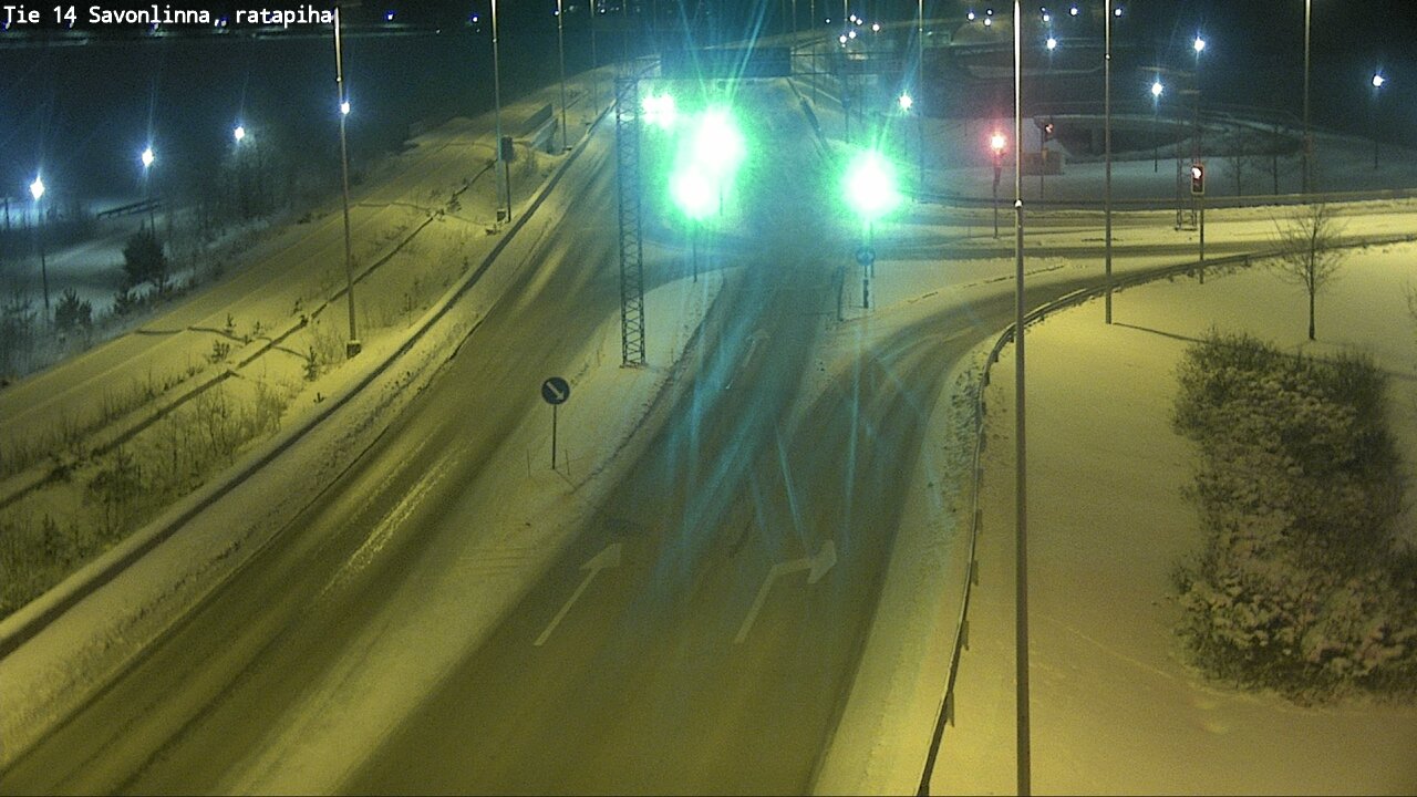 Weather Camera Image Väg 14 Nyslott, Ratapiha, Savonlinna, Etelä-Savo