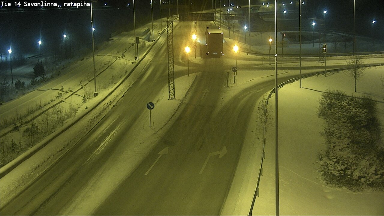 Weather Camera Image Väg 14 Nyslott, Ratapiha, Savonlinna, Etelä-Savo
